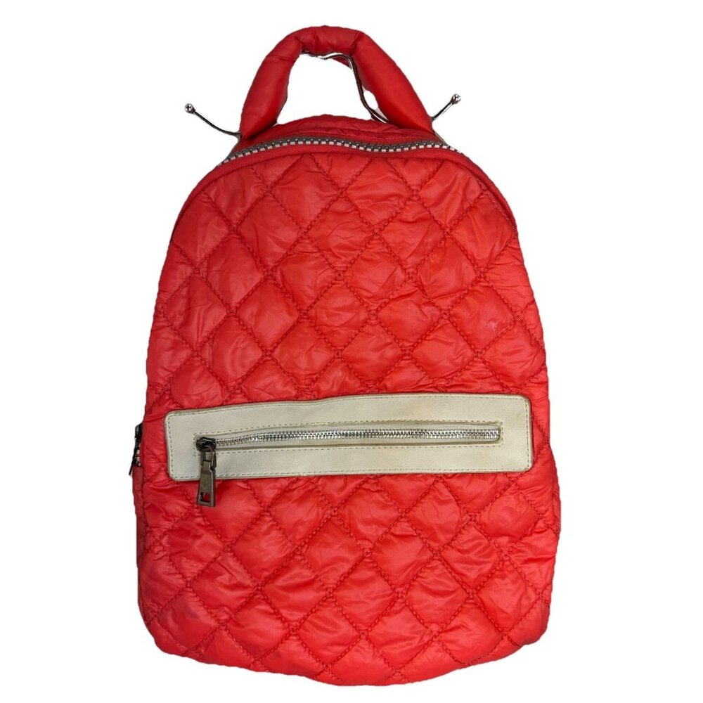 SOL AND SELENE QUILTED BACKPACK BAG RED SCHOOL TRAVEL VACATION